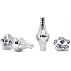 Generique Plug Bijou Leaf 7 x 2.7cm Transparent
